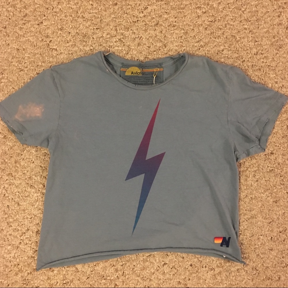 Aviator Crop Bolt Teeshirt ⚡️